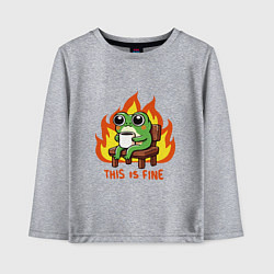 Детский лонгслив Frog - this is fine