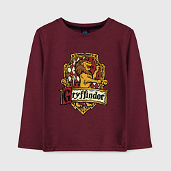 Детский лонгслив Hogwarts - gryffindor logo