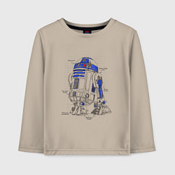Детский лонгслив R2-D2
