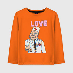 Детский лонгслив Дурка день влюбленных мем