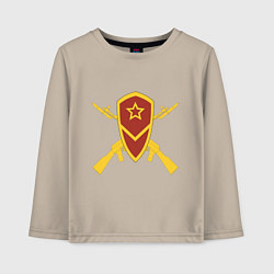Детский лонгслив Мотострелковые войска: эмблема со щитом