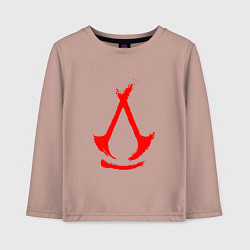 Детский лонгслив Assassins creed - shadows logotype