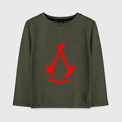 Детский лонгслив Assassins creed - shadows logotype