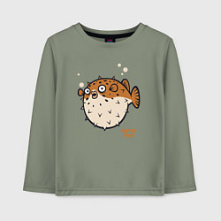 Детский лонгслив Рыбка фугу