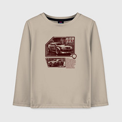 Детский лонгслив Автомобили для стритрейсинга