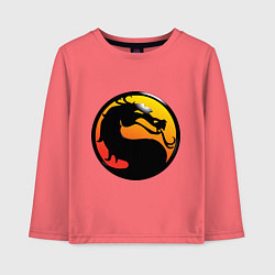 Детский лонгслив Mortal kombat logo