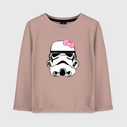 Детский лонгслив Женский шлем имперского солдата - для пары