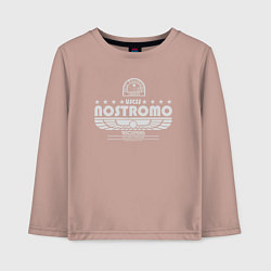 Детский лонгслив USCSS The Nostromo серый