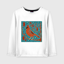 Детский лонгслив Красный кардинал