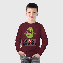 Лонгслив хлопковый детский Ghostbusters - slimmer, цвет: меланж-бордовый — фото 2