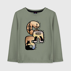 Детский лонгслив Наследила в Питере