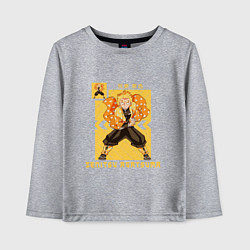 Детский лонгслив Клинок рассекающий демонов Зеницу в атаке