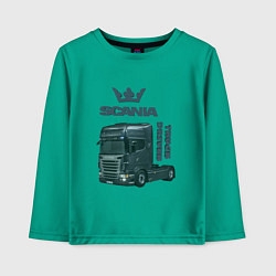 Детский лонгслив Скания truck driver