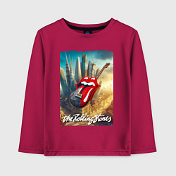 Детский лонгслив Rolling Stones - logo-guitar