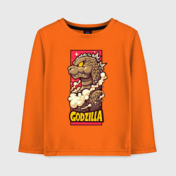 Детский лонгслив Pink godzilla
