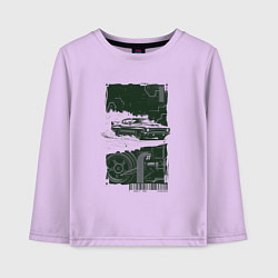 Детский лонгслив Спорткар в гранж стиле