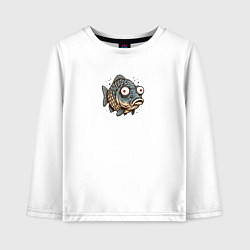 Детский лонгслив Забавная рыба с выпученными глазами