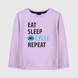 Детский лонгслив Еда сон велик