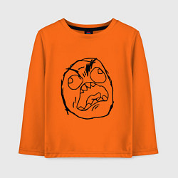 Детский лонгслив Рейдж фейс мем