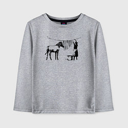 Детский лонгслив Banksy zebra