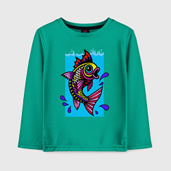 Детский лонгслив Рыбка в воде