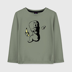 Детский лонгслив Червяк с бананом