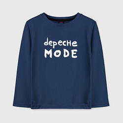 Лонгслив хлопковый детский Depeche Mode - sofad logo, цвет: тёмно-синий