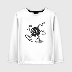 Детский лонгслив Bomb anarchy