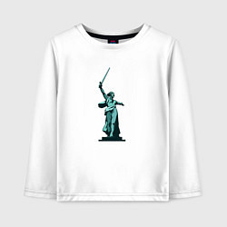 Детский лонгслив Родина мать победа