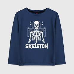 Детский лонгслив Скелет в схемах