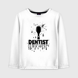 Детский лонгслив Стоматолог зубная щетка