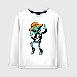 Детский лонгслив Инопланетянин танцует