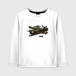 Детский лонгслив Бомбардиро крокодило