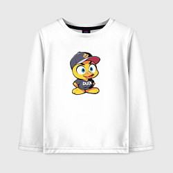 Детский лонгслив Утёнок в кепке