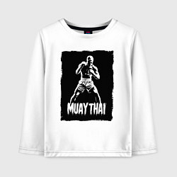 Детский лонгслив Муай тай сила и мощь