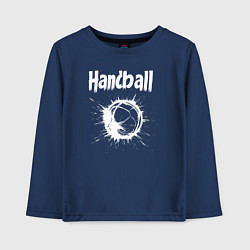 Детский лонгслив Гандбольный взрыв белой краски