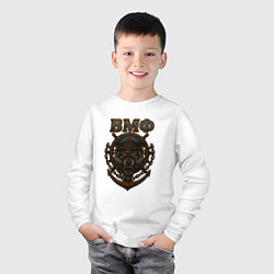 Лонгслив хлопковый детский Морской волк ВМФ, цвет: белый — фото 2
