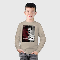 Лонгслив хлопковый детский Тайлер и Джек, цвет: миндальный — фото 2