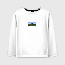 Детский лонгслив Да ты че мем майнкрафт