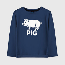 Детский лонгслив Городская Свинья