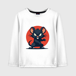 Детский лонгслив Мышь боец
