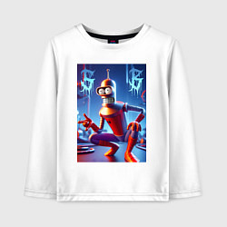 Детский лонгслив Бендер-паук мем коллаба