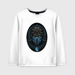 Лонгслив хлопковый детский Sub-zero kombat, цвет: белый