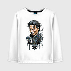 Детский лонгслив Cyborg Johnny Depp