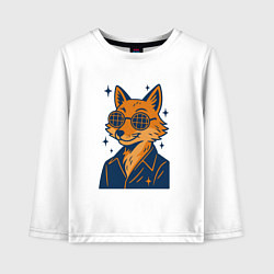 Детский лонгслив Лиса в очках