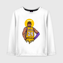Лонгслив хлопковый детский Kobe Bryant angel, цвет: белый