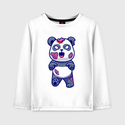 Детский лонгслив Зомби панда