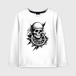 Детский лонгслив Пиратский штурвал