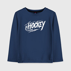 Детский лонгслив Хоккей с шайбой