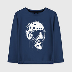 Детский лонгслив Белая хоккейная маска